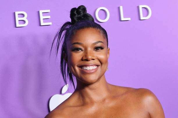 Gabrielle Union's High, Curly Ponytail is Perfect for a Miami Birthday Bash